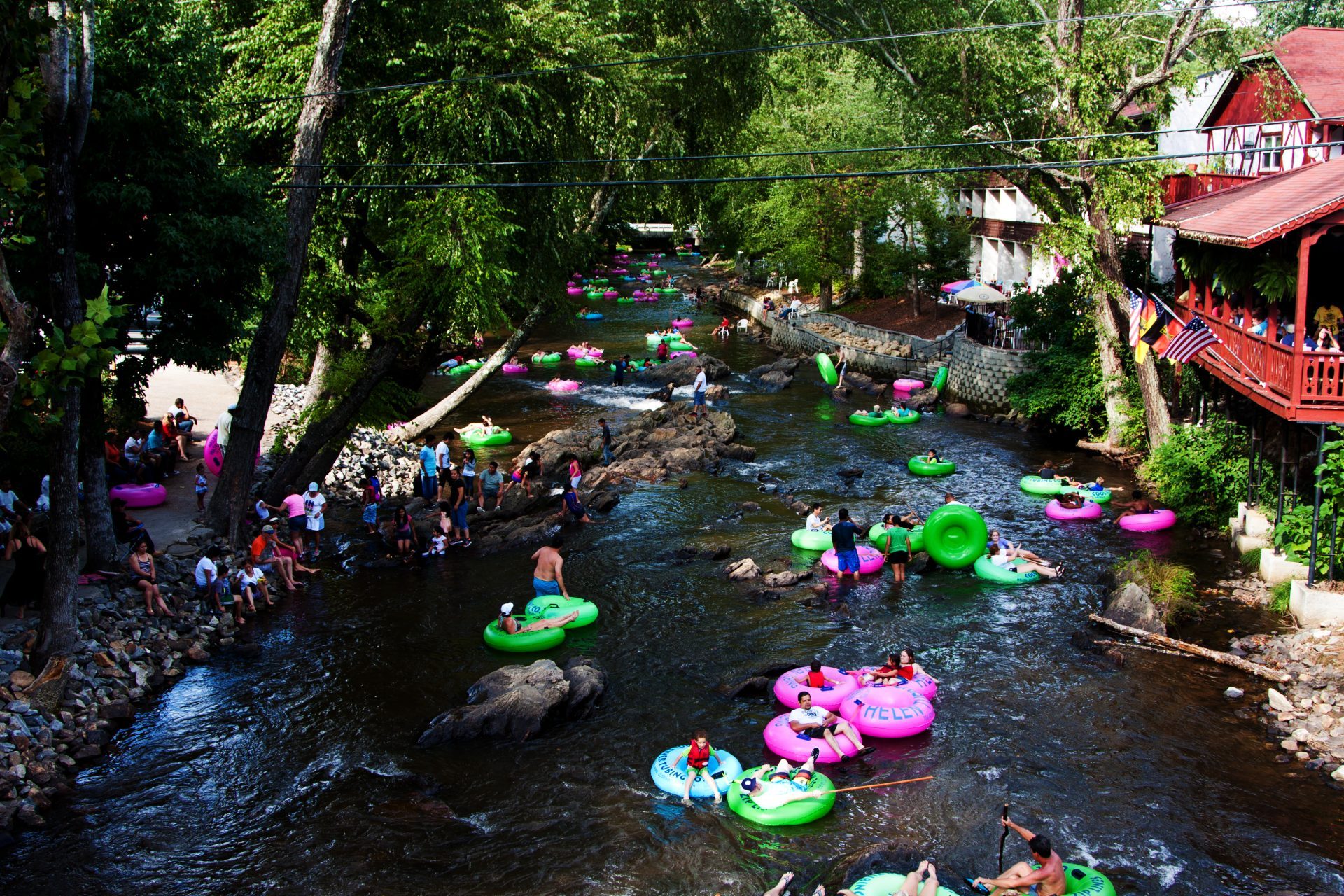 Tubing in Alpine Helen, GA American Road Magazine